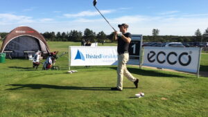 Mark Haastrup jagter fredag sejren ved Thisted Forsikring Championship i Storådalens Golfklub